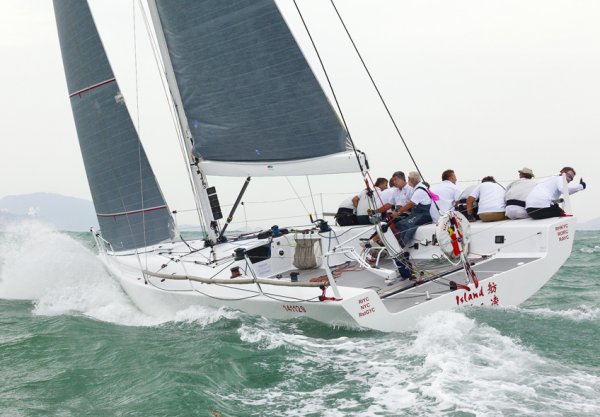 Hh42 sailboat under sail