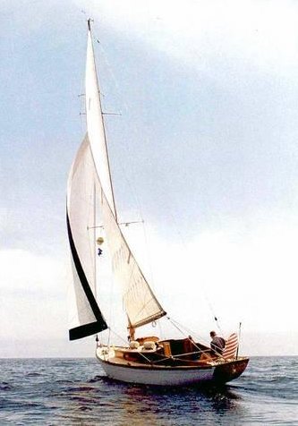 Islander 30 hinckley 1938 sailboat under sail