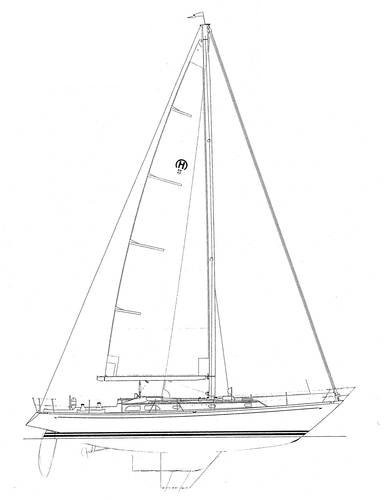 Souwester 4243 hinckley sailboat under sail