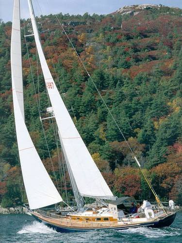Souwester 51 hinckley sailboat under sail