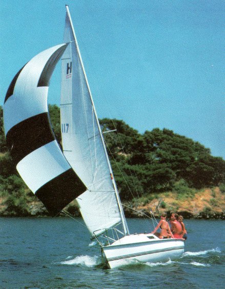 Holder 20 sailboat under sail