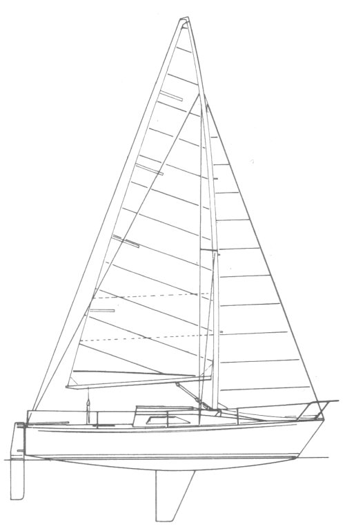 Hotfoot 27 sailboat under sail