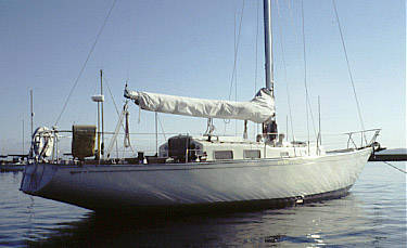 Hughes 38 1 sailboat under sail