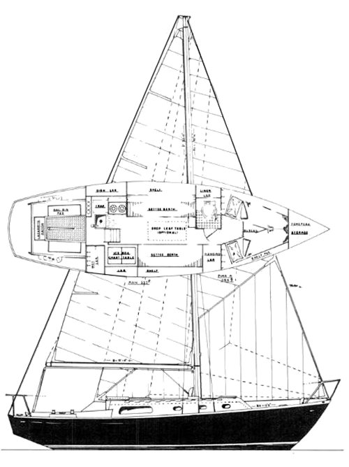 Hullmaster 31 sailboat under sail