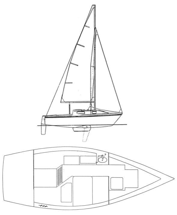 20 ft hunter sailboat