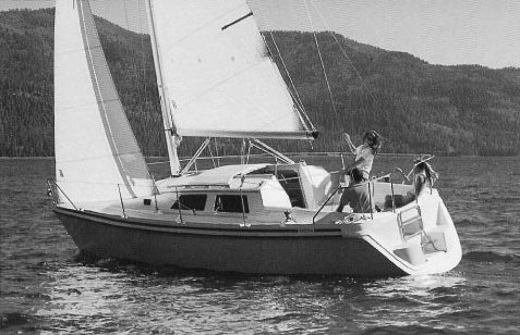 Hunter 27 2 sailboat under sail