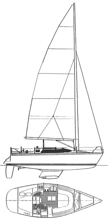 32 foot hunter sailboat