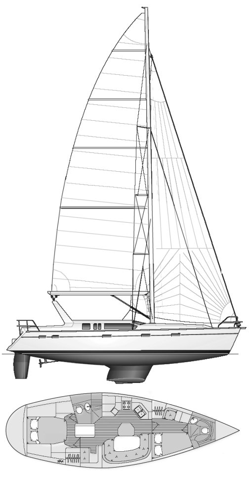 hunter 430 sailboat