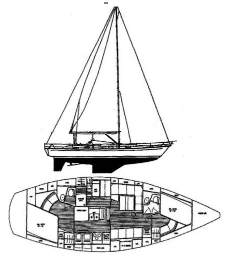 hylas 42 sailboat data