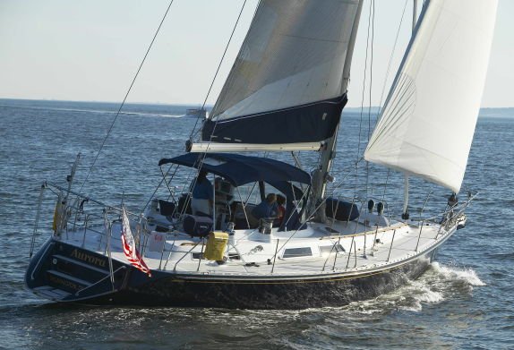 Hylas 51 sailboat under sail