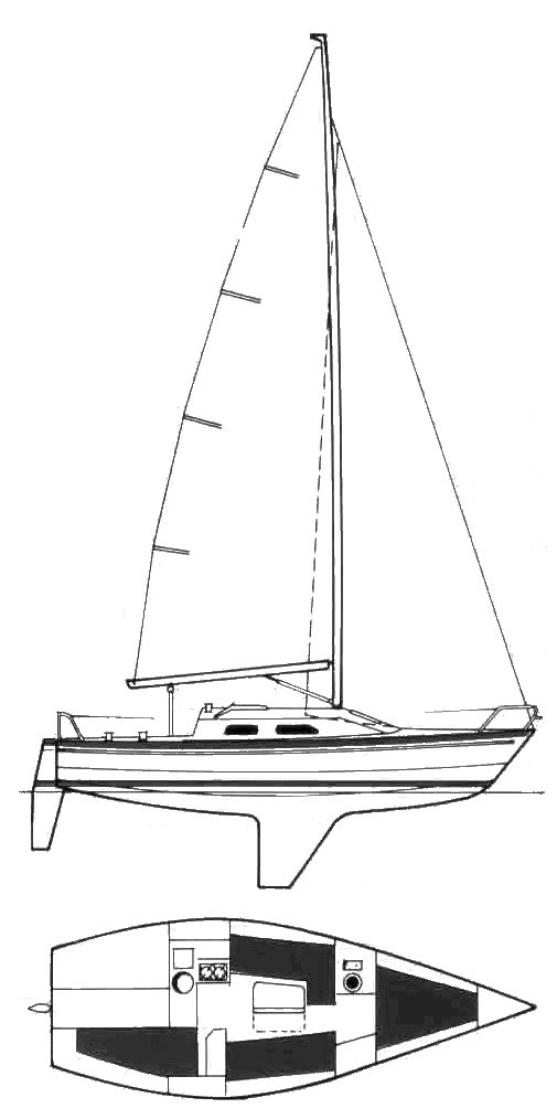 Impala 27 sailboat under sail