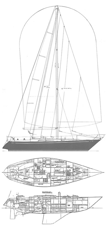Impala 41 sailboat under sail