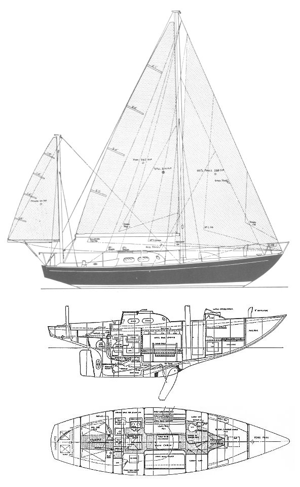 Invicta tripp sailboat under sail