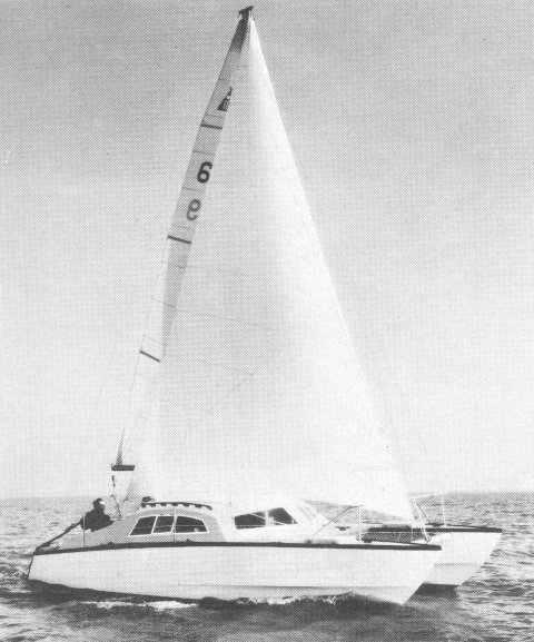 Iroquois 30 mkii sailboat under sail