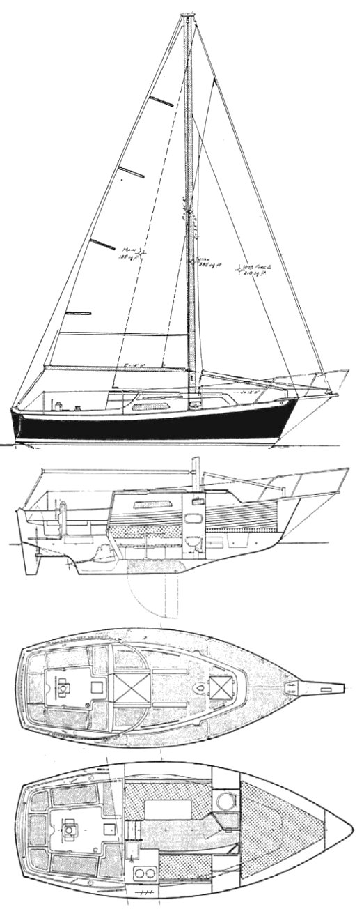 Irwin 104 sailboat under sail