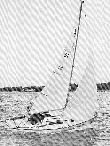 Irwin 24 sailboat under sail