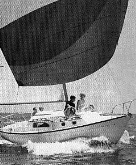 Irwin 27 sailboat under sail