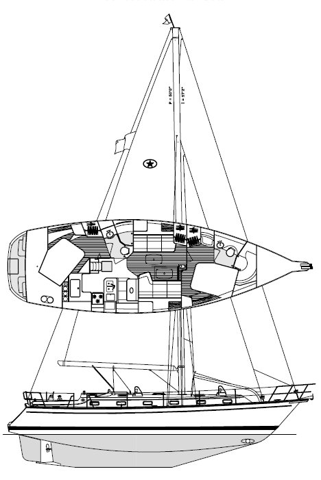 sailboatdata island packet 40