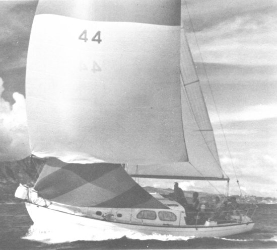 Islander 32 sailboat under sail