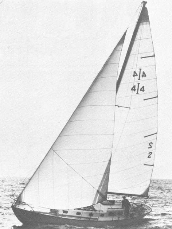 Islander 44 sailboat under sail