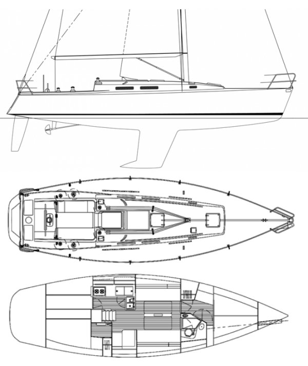 j120 sailboat weight