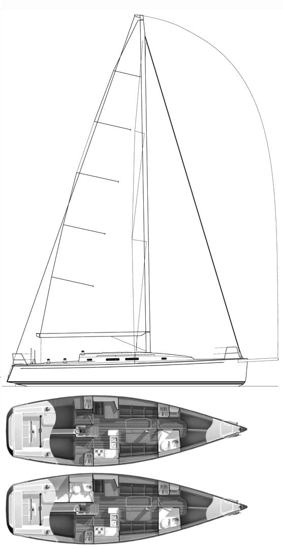 j122 sailboat weight
