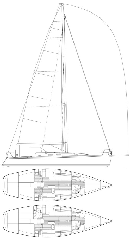 j133 sailboat specs