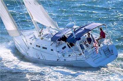J46 sailboat under sail