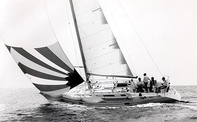 Sun legende 41 jeanneau sailboat under sail