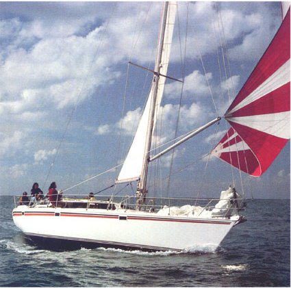 Trinidad 48 jeanneau sailboat under sail
