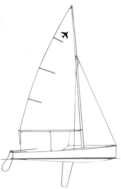 Jet 14 sailboat under sail