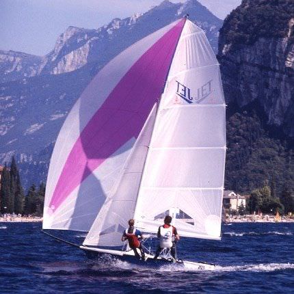 Jet nautivela sailboat under sail