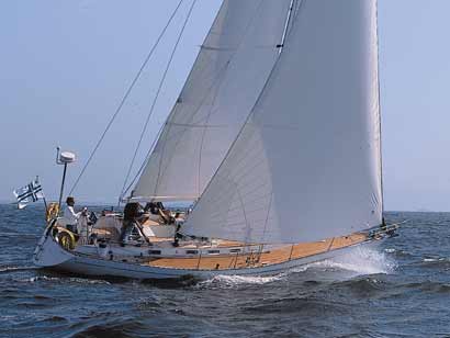 Jonmeri 40 sailboat under sail