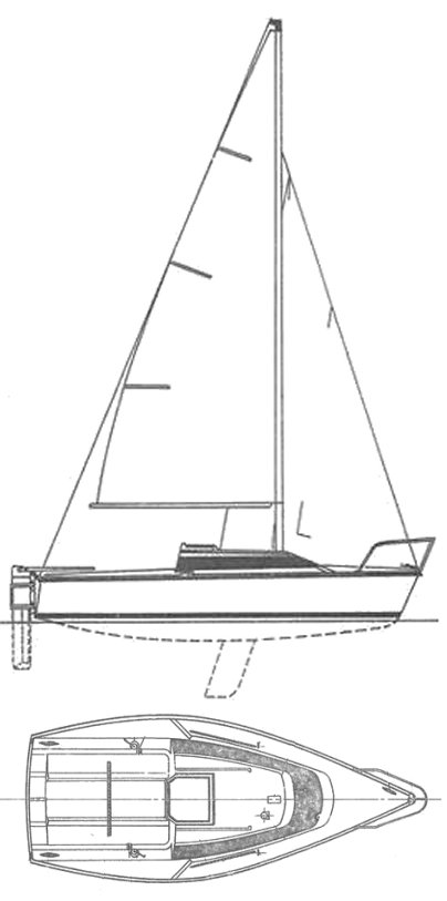 Jouet 550 sailboat under sail