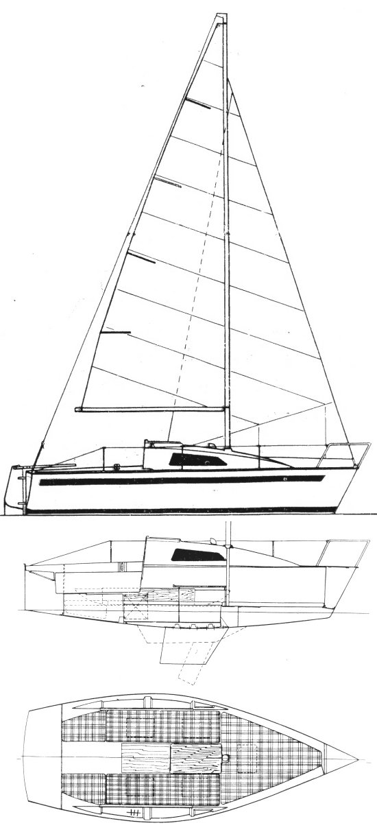 Jouet 600 sailboat under sail