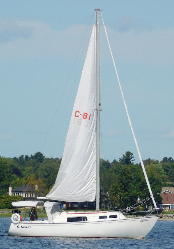 Grampian 30 sailboat under sail