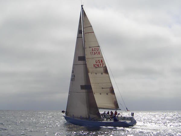 Andrews 43 sailboat under sail