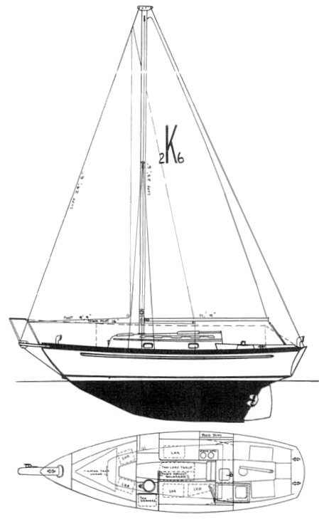 Kaiser 26 sailboat under sail