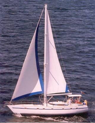 Kalik 44 sailboat under sail