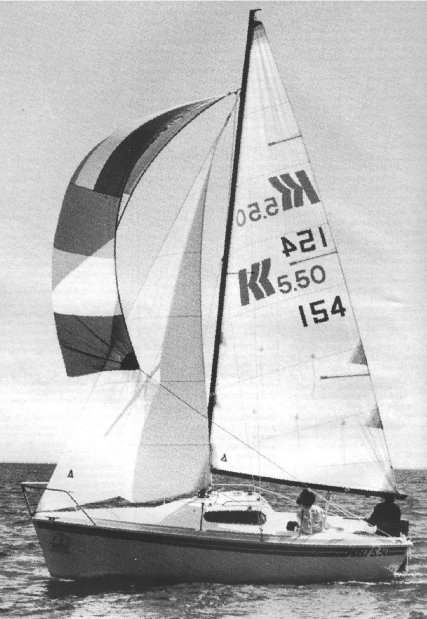 Kelt 550 sailboat under sail