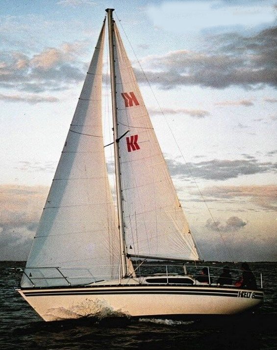 Kelt 8m sailboat under sail