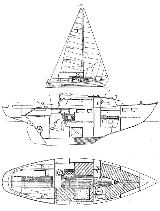 Kerry 27 9t sailboat under sail