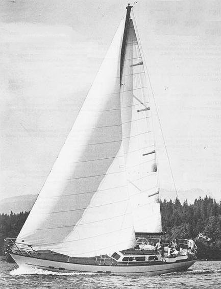 Kings legend 41 sailboat under sail