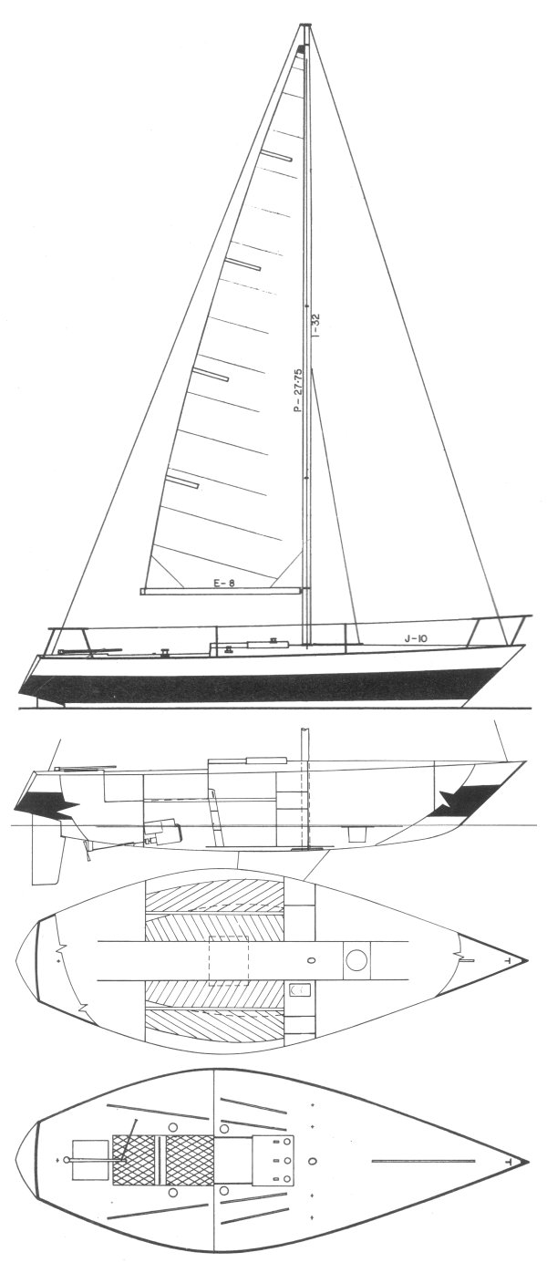 Kirby 14 t sailboat under sail