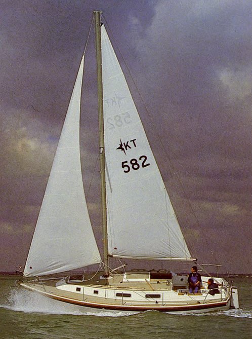 Konsort 29 westerly sailboat under sail