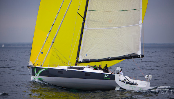 Pogo 50 sailboat under sail