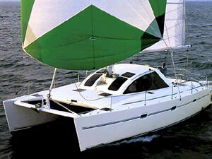 Lagoon 37 sailboat under sail