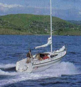 Lancer 27 ps sailboat under sail