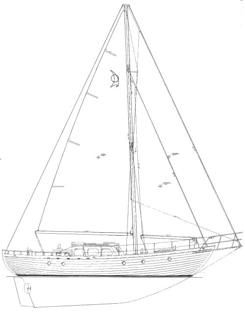 Landfall 39 amy sailboat under sail