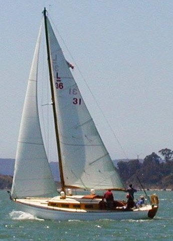 Lapworth 36 l 36 sailboat under sail